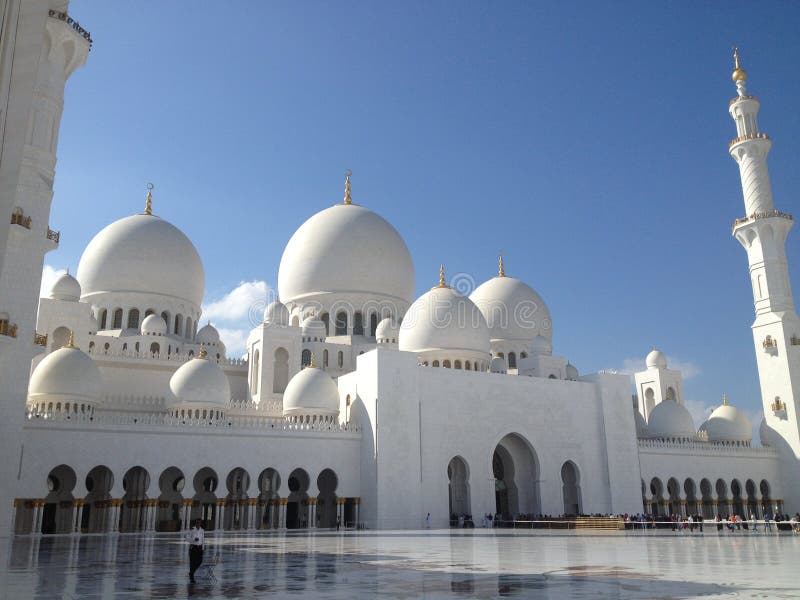 全部清真寺回教族长zayed 免版税图库摄影 全部清真寺回教族长zayed 免版税图库摄影